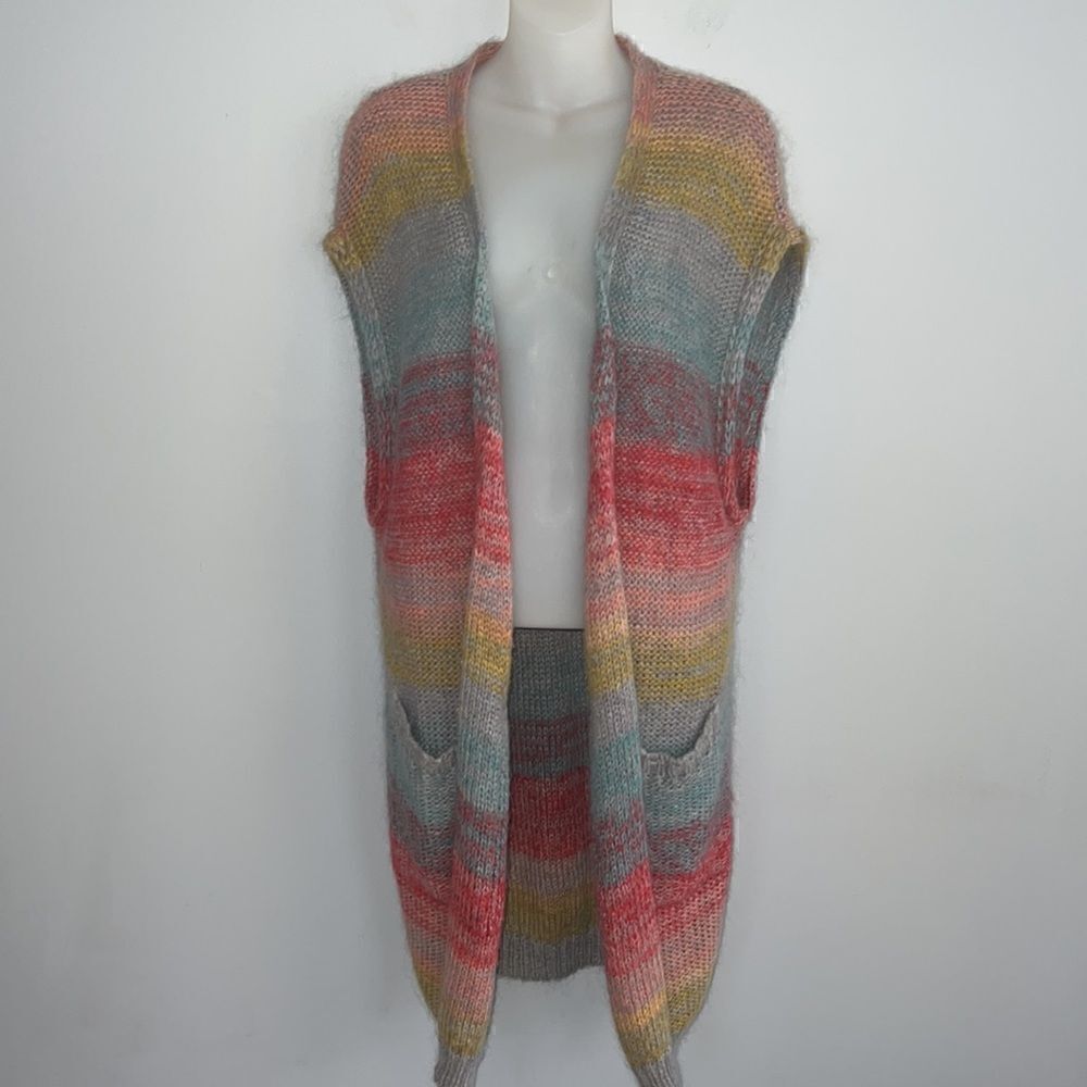 Anthropologie Moth Women’s XS S Boho Southwestern Mohair long cardigan - Picture 2 of 15